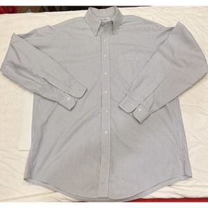 Brooks Brothers 16 35 Blue Check Non Iron Dress Shirt EUC